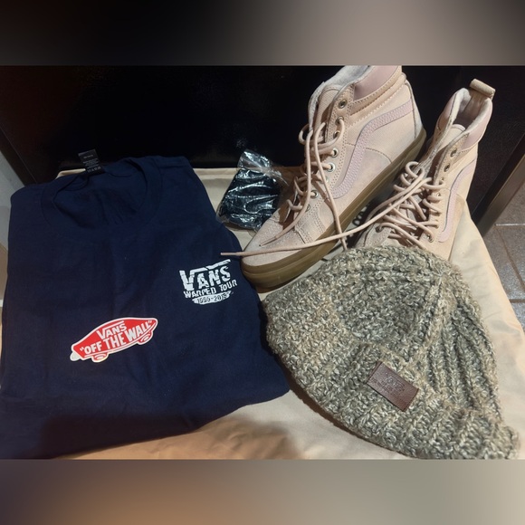 Vans Sk8 Hi 46 MTE Dx sneakers Warped Tour Final Run shirt ChunkyKnit CuffBeanie - Picture 1 of 15